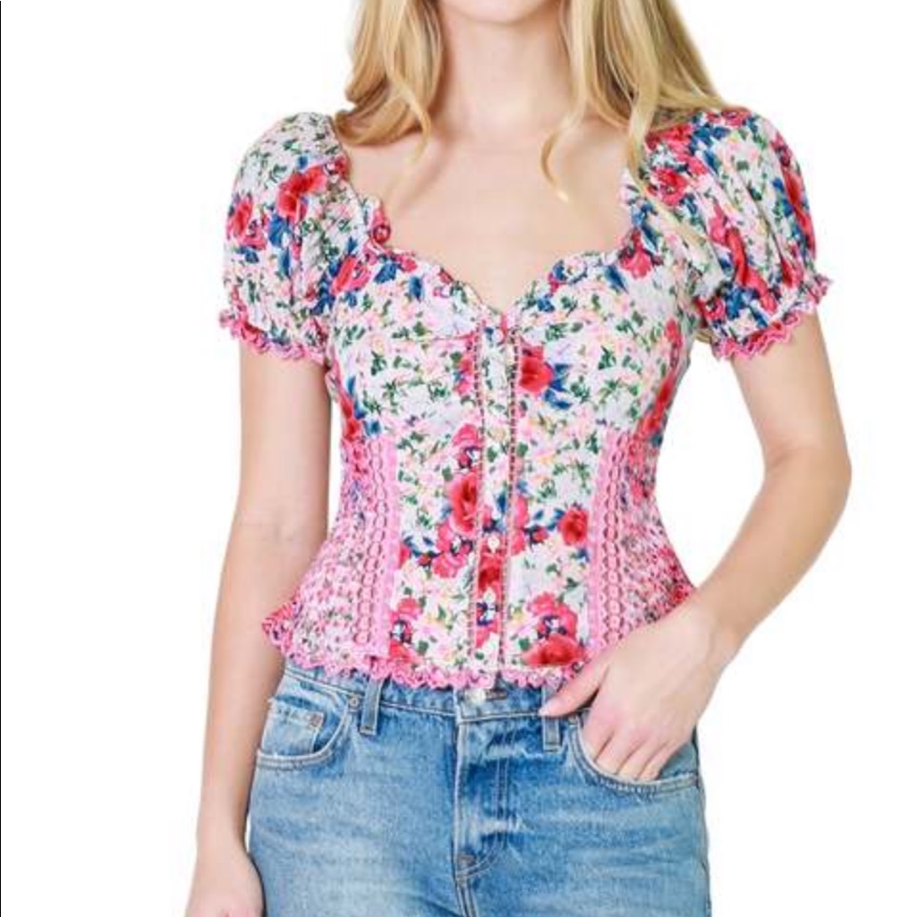 Nwt Loveshackfancy Bryant Top Sz 6